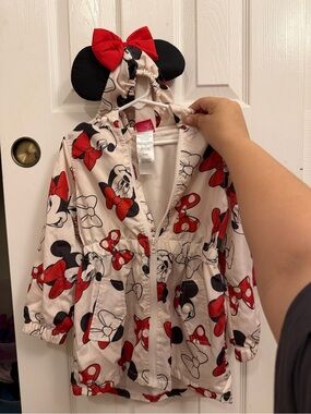 Minnie Mouse Red & Cream Kids Hooded Jacket